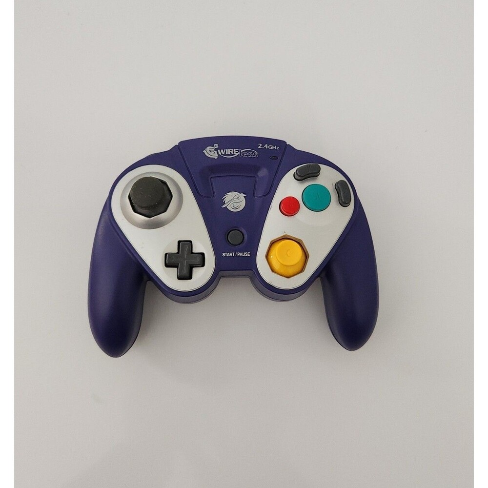 Pelican G3 Purple Wireless Controller for Nintendo GameCube NO RECEIVER